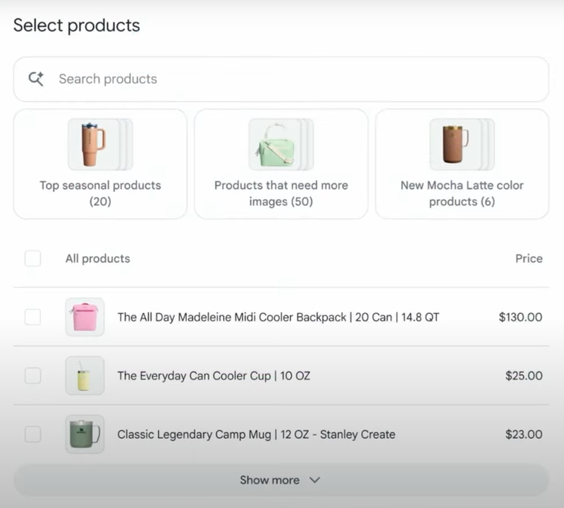 bulk product editing